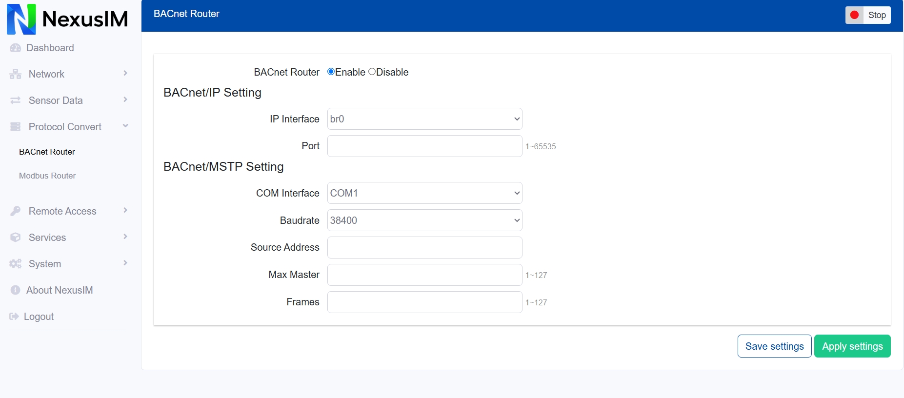 bacnet router
