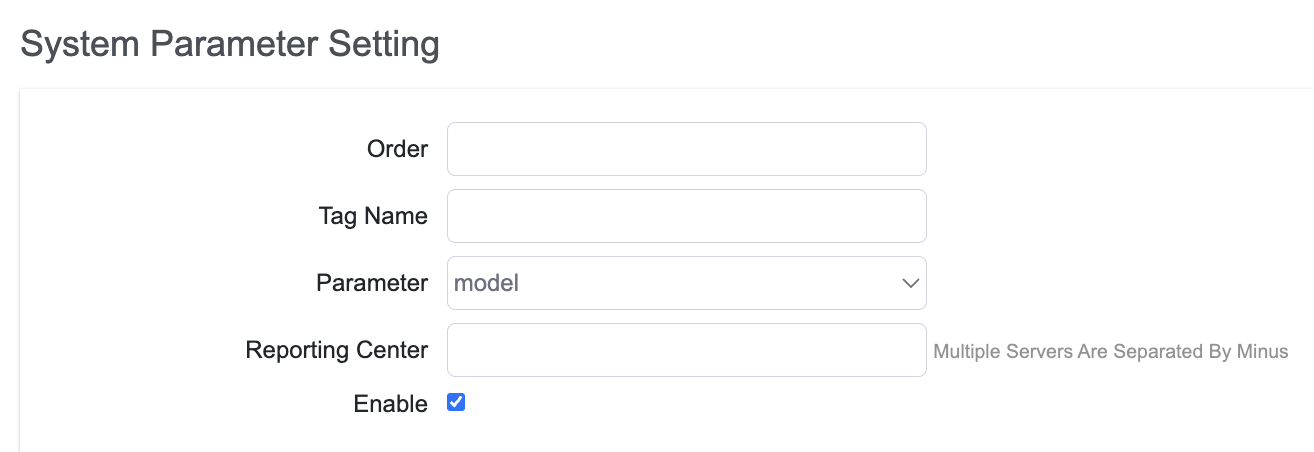 Add System Params