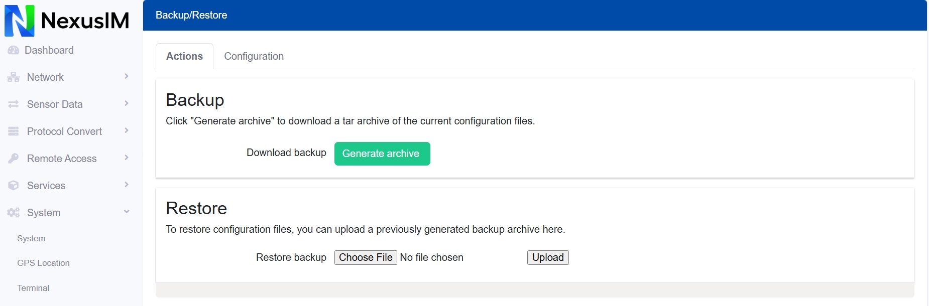 backup/restore