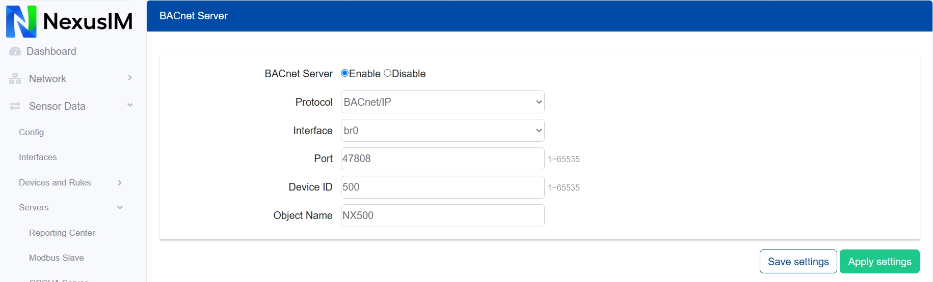 BACnet IP