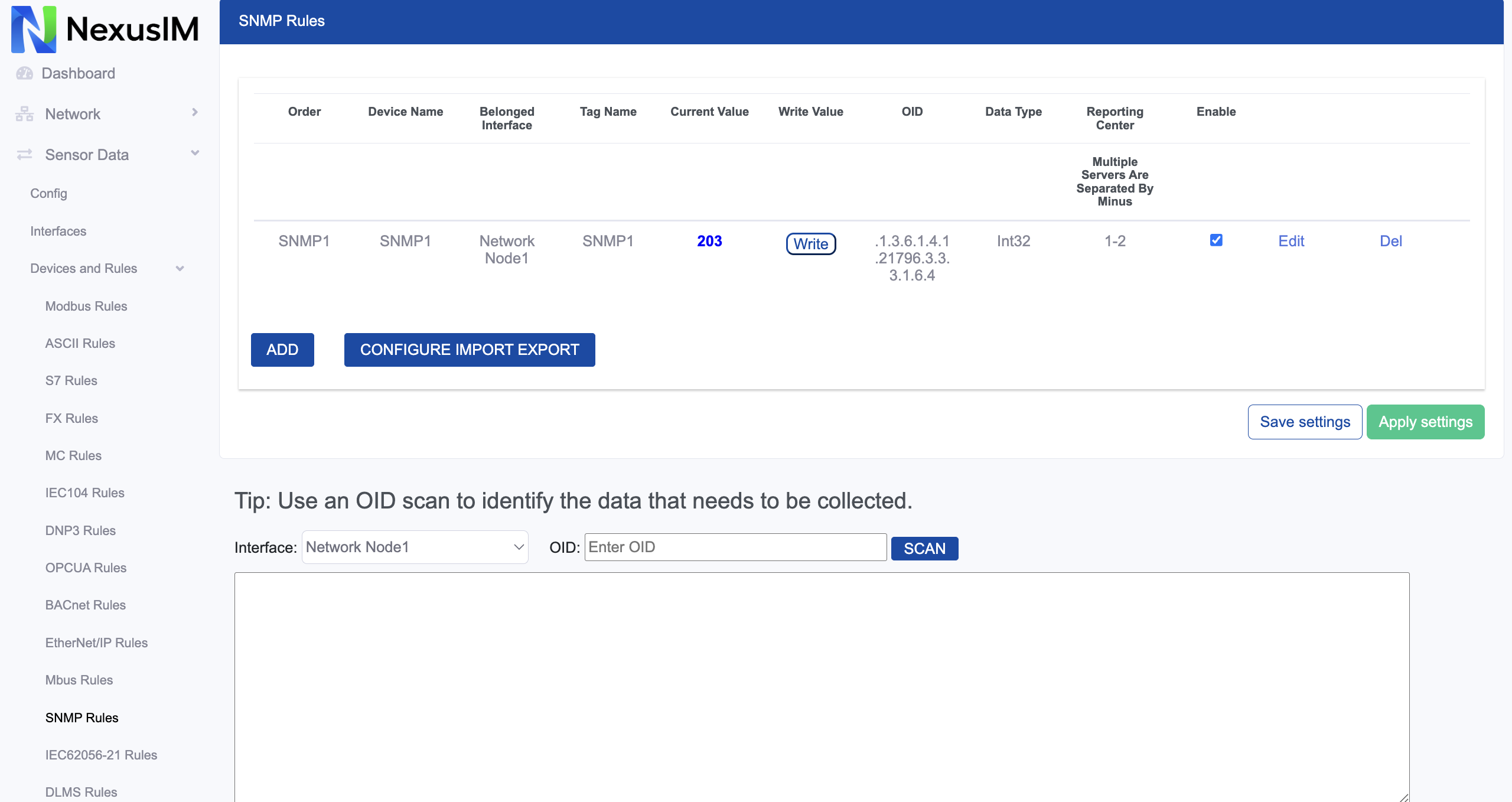 SNMP Setting